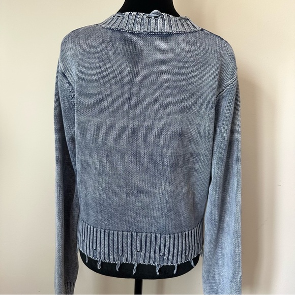 Mystree Washed Button Down Cardigan - Picture 9 of 11